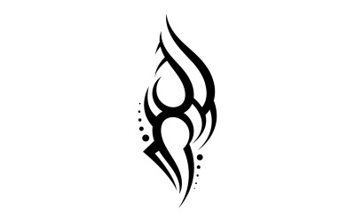 Logo szablonu wektora tatuażu plemiennego v30