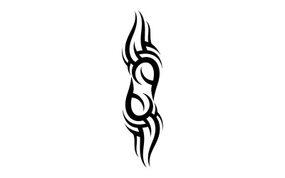 Logo szablonu wektora tatuażu plemiennego v37