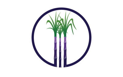 Logo vettoriale modello albero dello zucchero v12
