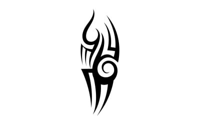 Logotipo de plantilla de vector de tatuaje tribal v3