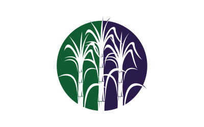 Logotipo vectorial de plantilla de árbol de azúcar v20