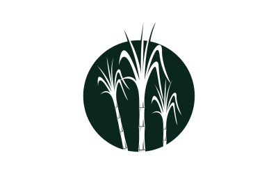 Logotipo vectorial de plantilla de árbol de azúcar v22