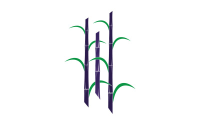 Logotipo vectorial de plantilla de árbol de azúcar v5