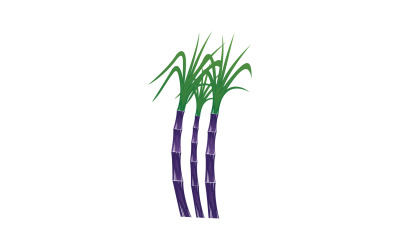 Logotipo vectorial de plantilla de árbol de azúcar v6