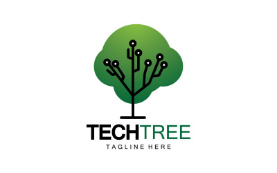 Tech tree template logo vcetor v10