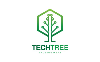 Tech tree template logo vcetor v8