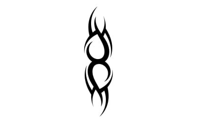 Tribal tattoo vector template logo v34