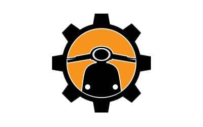 Motori Vespa icona logo vettoriale v24