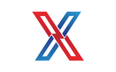 Начальный вектор логотипа буквы X v25