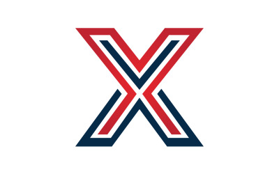 Начальный вектор логотипа буквы X v28