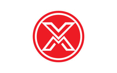 Początkowy wektor logo litery X v33