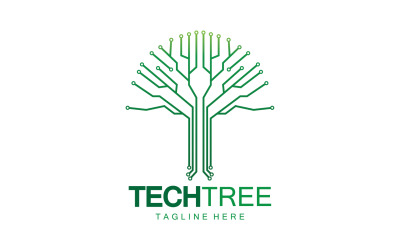 Tech tree template logo vcetor v37