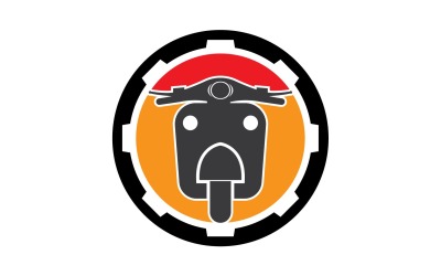 Вектор логотипа двигателей Vespa v18