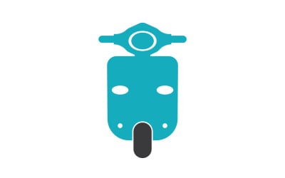 Vespa motoren pictogram logo vector v9