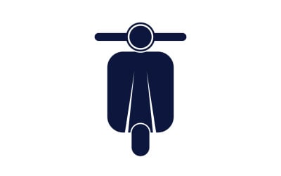Vespa motorlar simge logo vektör v11