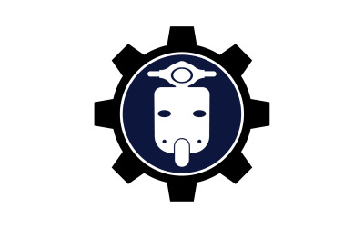Vespa motorlar simge logo vektör v13