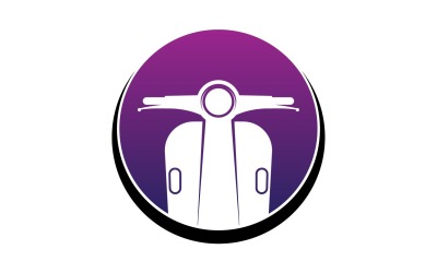 Vespa motors icon logo vector v22
