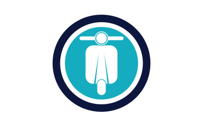 Vespa motors simge logo vektör v15