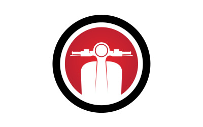 Vespa motors simge logo vektör v16