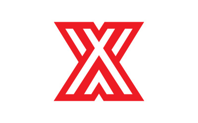 Vettore logo iniziale lettera X v2