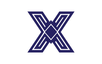 X harfi ilk logo vektörü v6