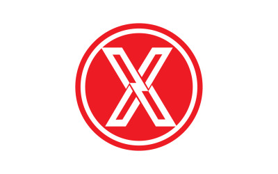 X letter initial logo vector v18