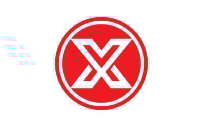 X letter initial logo vector v22
