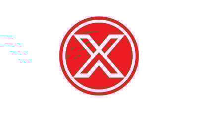 X letter initial logo vector v23