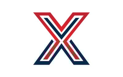 X letter initial logo vector v28