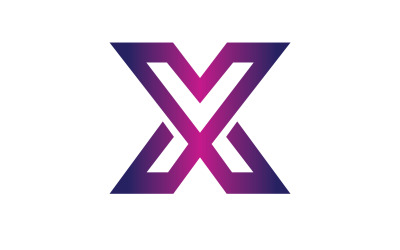 X letter initial logo vector v31