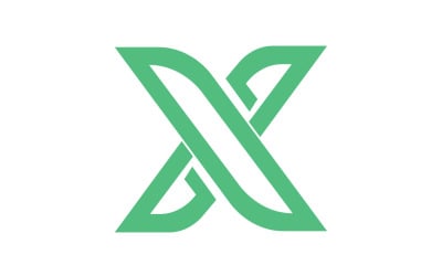 X letter initial logo vector v32