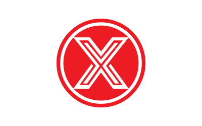X letter initial logo vector v34