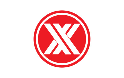X písmeno počáteční logo vector v20
