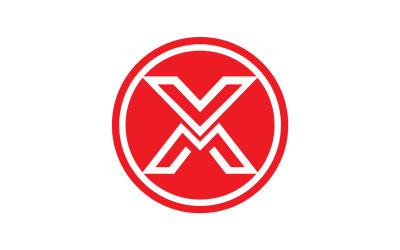 X 字母初始标志矢量 v33