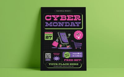 Cyber Monday Flyer PSD Template