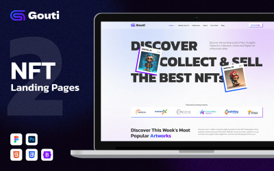Gouti – NFT Bootstrap HTML5-Landingpage