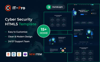 ITPRO – Cyber Security  HTML5 Website Template