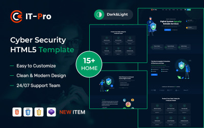 ITPRO – Modello di sito Web HTML5 per la sicurezza informatica