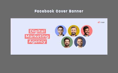 Marketing Agency Facebook-profilomslagsbannermall