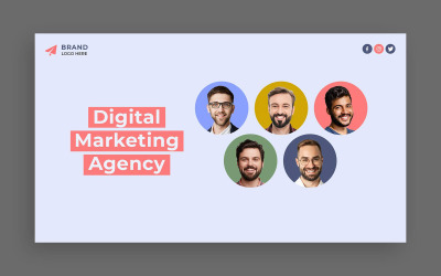 Marketing Agency Web Banner Design Template