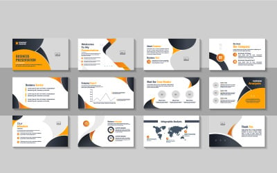 PowerPoint Presentation Template, Corporate Presentation Template Design Layout