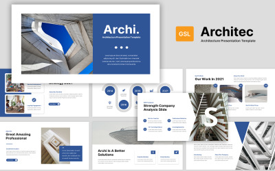 Archi-Architektur-Präsentation Google Slides-Vorlage