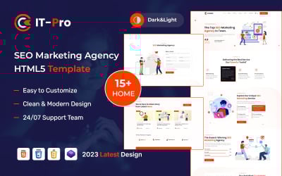 ITPRO – HTML5 šablona SEO marketingové agentury
