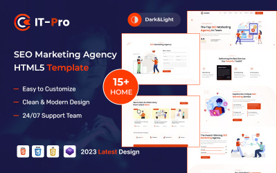 ITPRO – Modèle HTML5 d’agence de marketing SEO