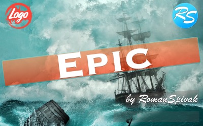 Логотип концовки трейлера Epic Inspire Кинематографическая стоковая музыка