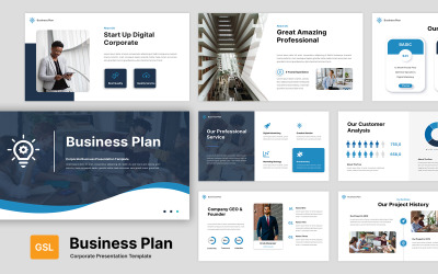 Plan de negocios - Plantilla de diapositivas de Google para presentación multipropósito