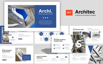 Plantilla de PowerPoint - presentación de arquitectura arch