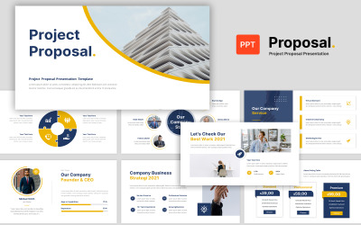 Предложение Бизнес-презентация Шаблон PowerPoint