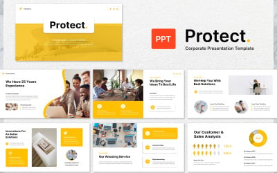 Proteggi il modello PowerPoint per le aziende aziendali