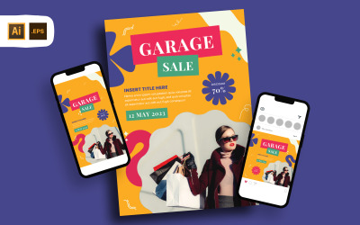 Modèle de Flyer de vente de garage décoratif